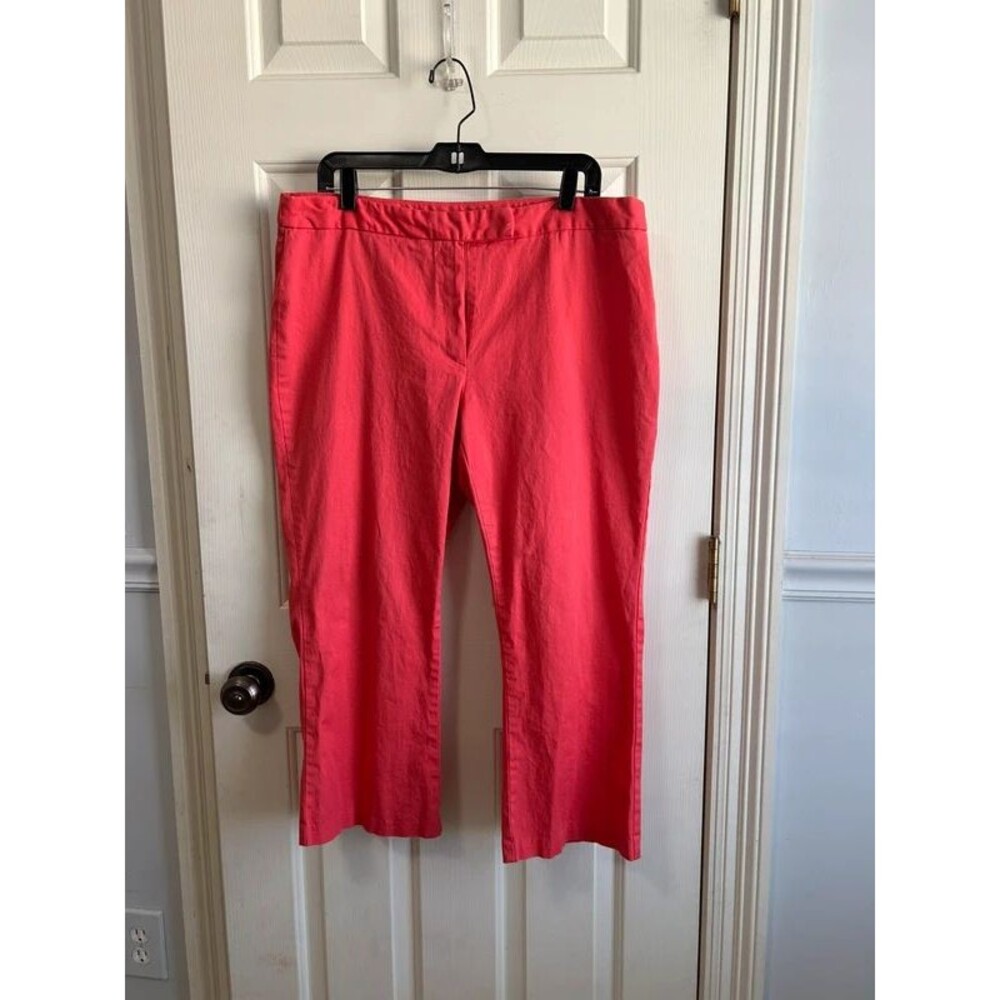 Coral Straight Cropped Pants Size 16
